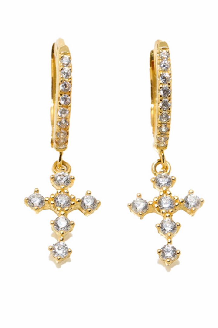 Cross Earring (Demi-Fine)