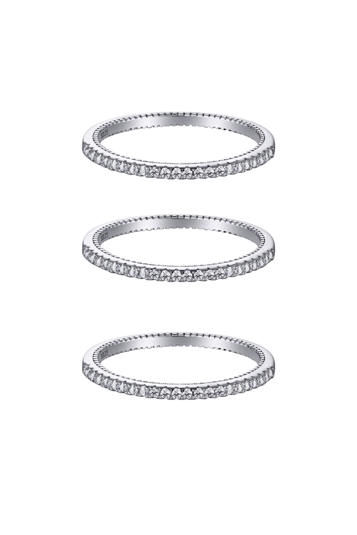 Lydia Ring Trio Set (Demi-Fine)