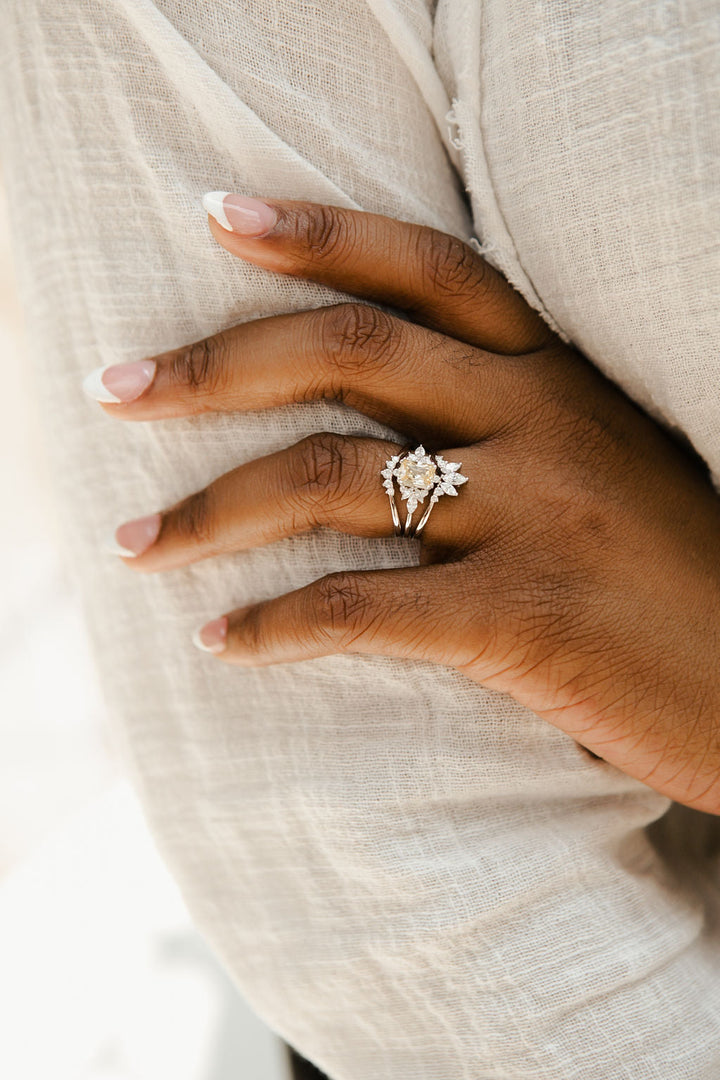 Emelia Ring Set - Yellow (Demi-Fine)