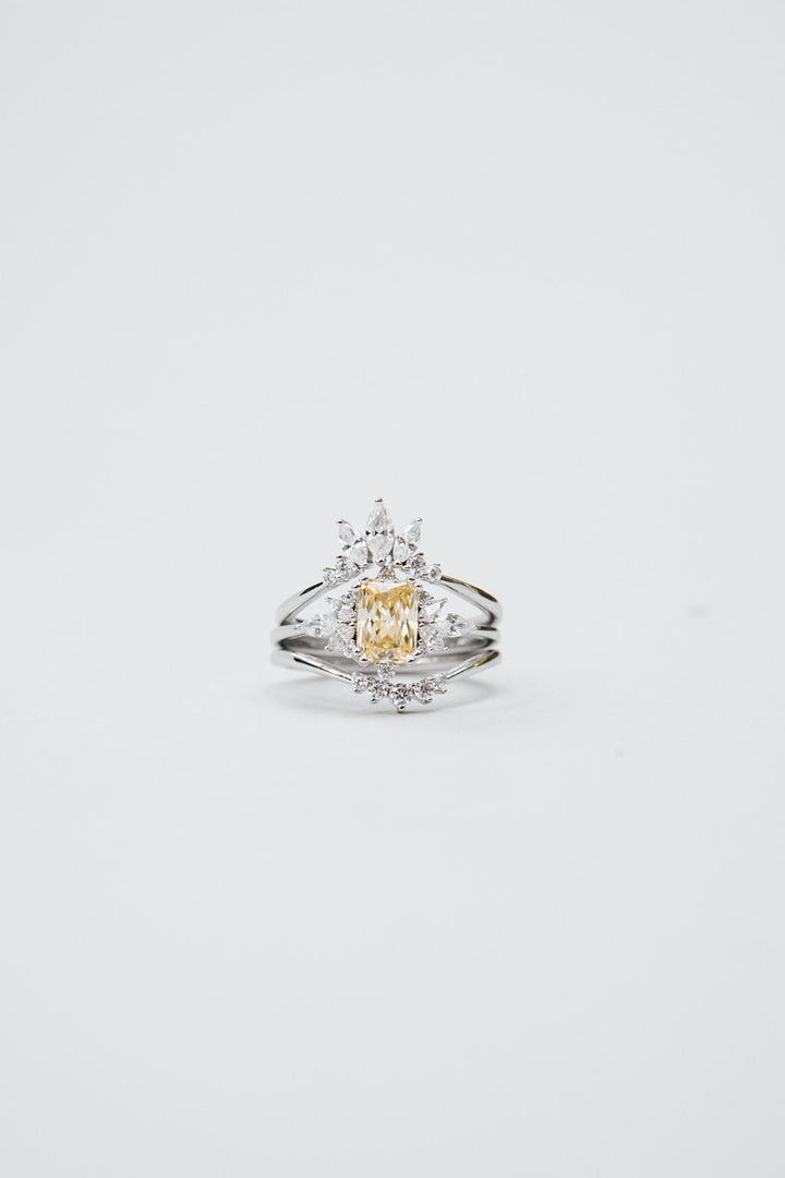 Emelia Ring Set - Yellow (Demi-Fine)