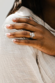 Emelia Ring Set - Clear  (Demi-Fine)